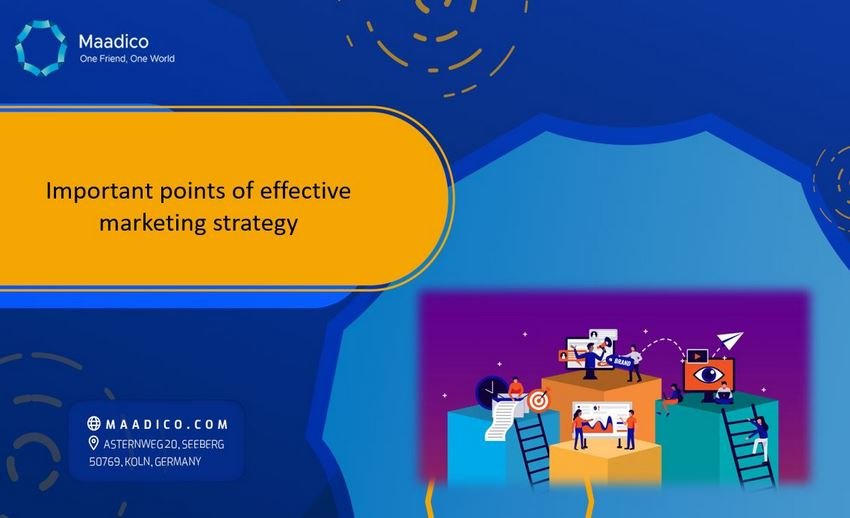 Important points of effective marketing strategy